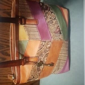 FOSSIL PATCHWORK LEATHER PURSE